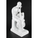 Rosenthal große Porzellanfigur Träumerei von Karl Himmelstoss, porcelain sculpture dreamery,
