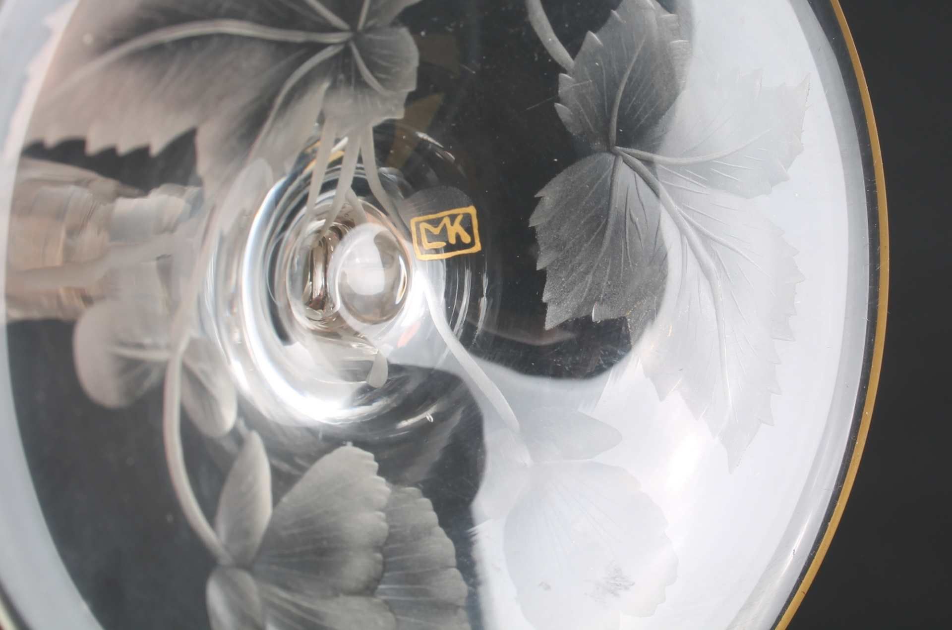 Ludwig Moser Karlsbad Kelchglas, glass goblet, - Image 4 of 4