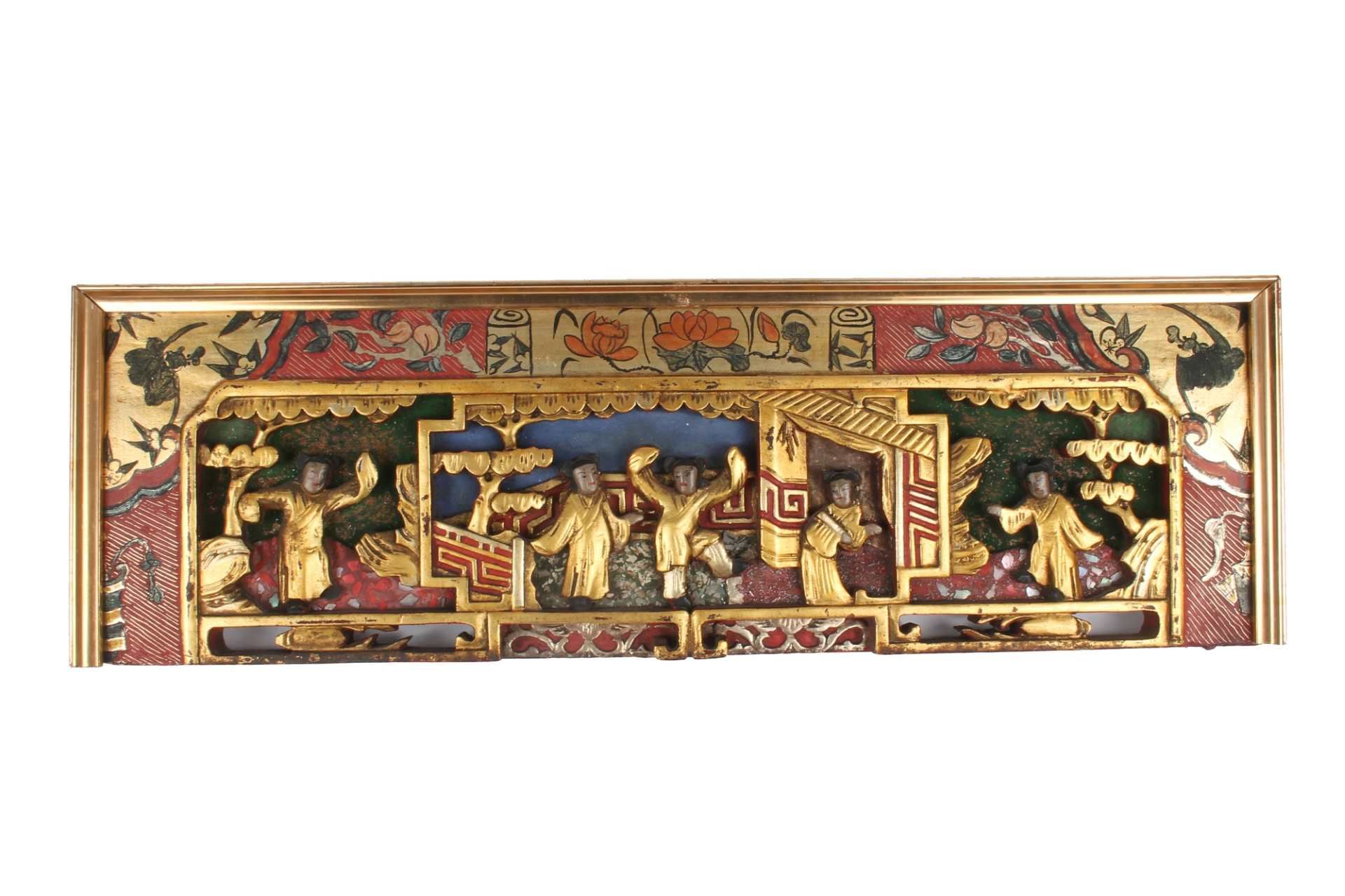 Holzrelief, China 1. Hälfte 20. Jahrhundert, chinese wood carving,