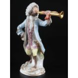 Meissen Trompeter aus der Affenkapelle, trumpeter monkey chapel,