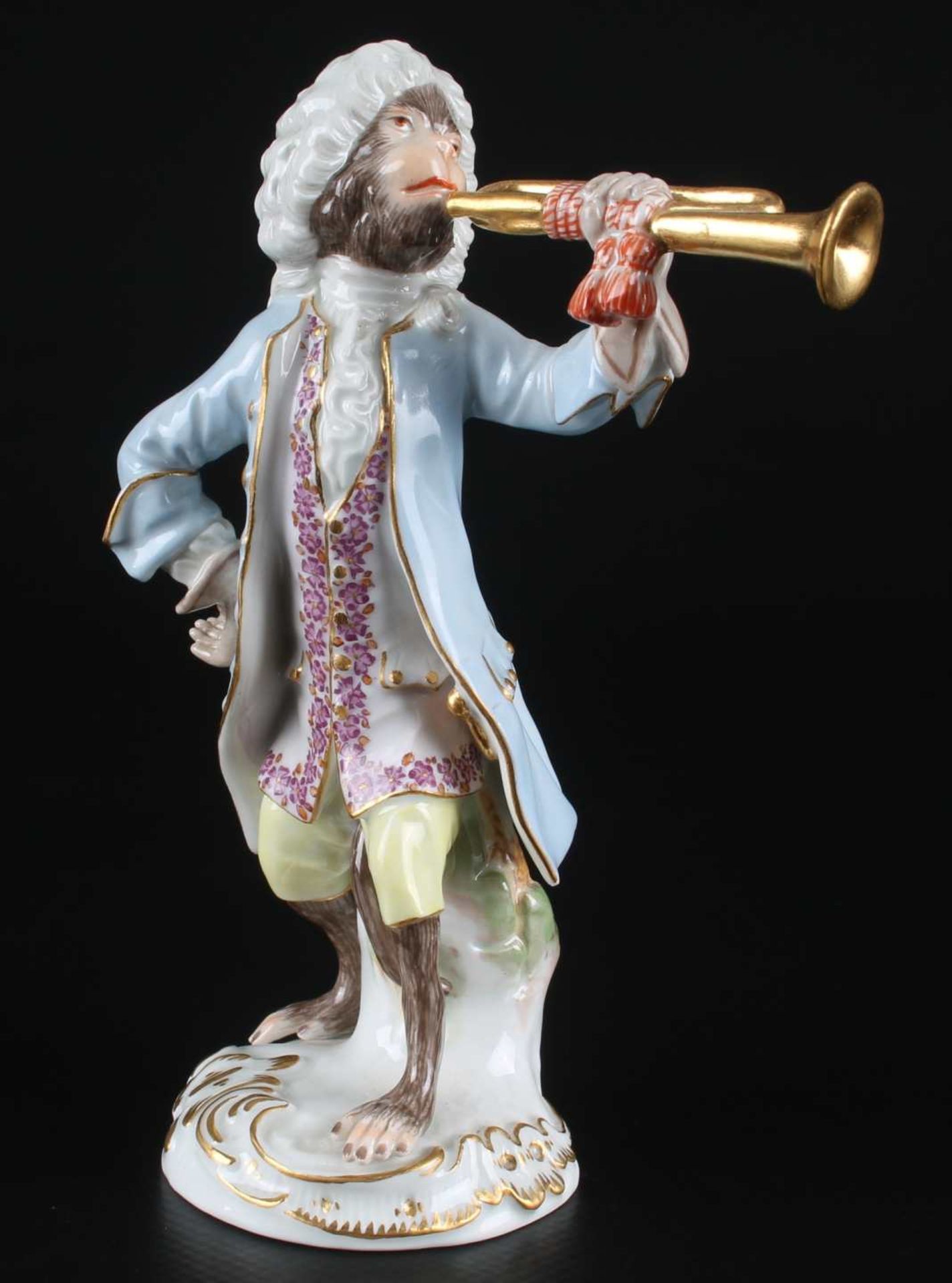 Meissen Trompeter aus der Affenkapelle, trumpeter monkey chapel,