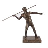 Bronze Speerwerfer, bronze javelin hurler,