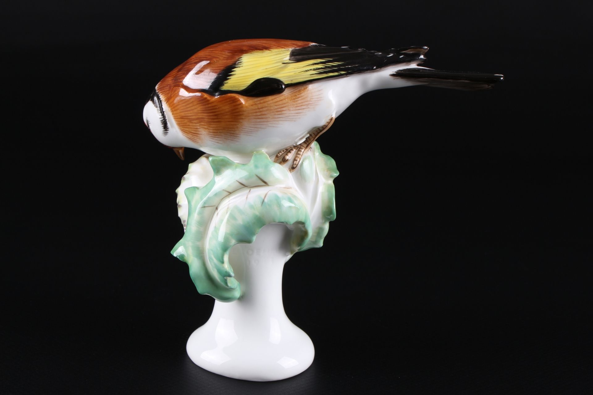 Meissen Distelfink / Stieglitz, porcelain bird goldfinch, - Image 4 of 8