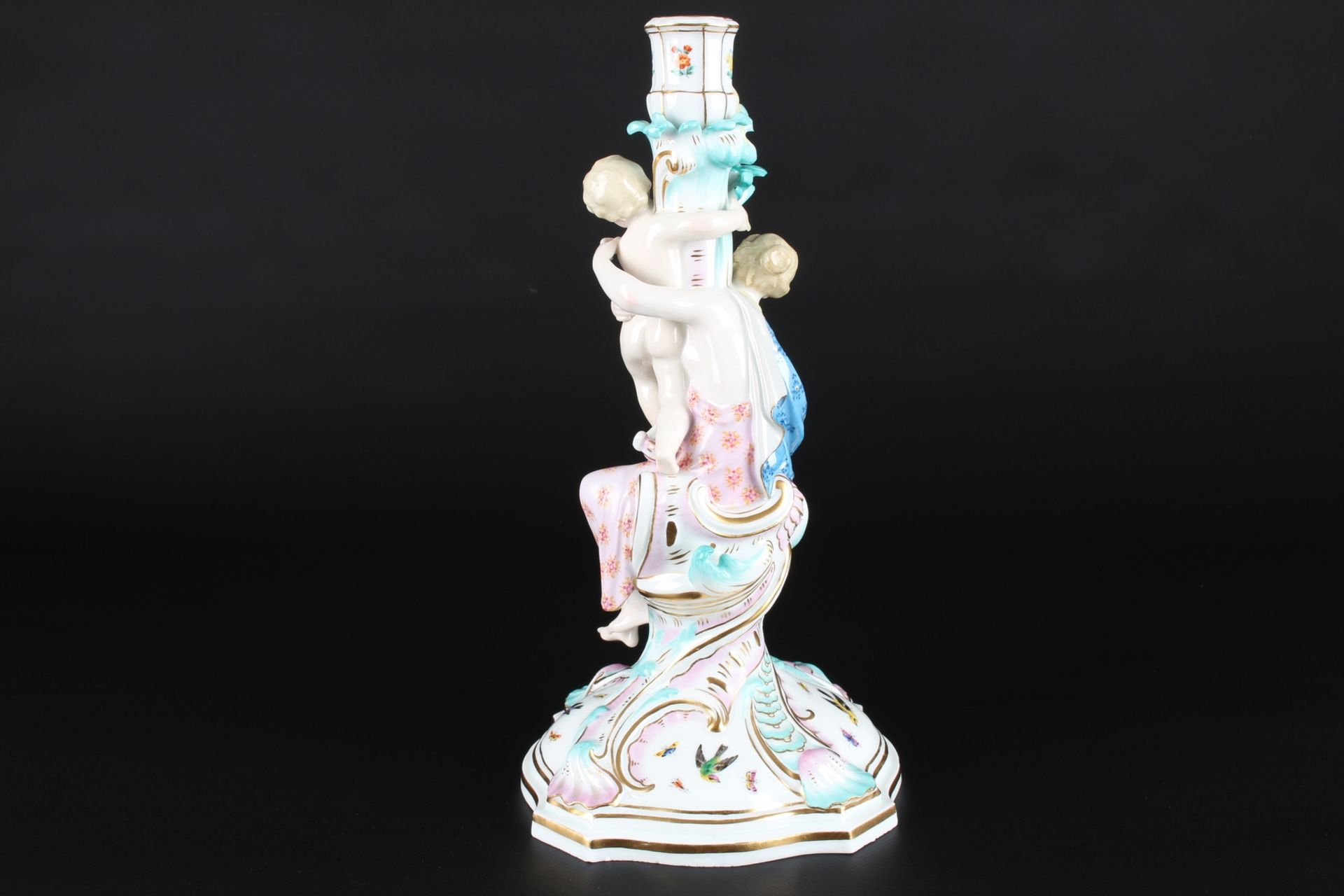 Meissen Figürlicher Leuchter Mutter mit Kind, candlestand mother and child, - Image 3 of 8