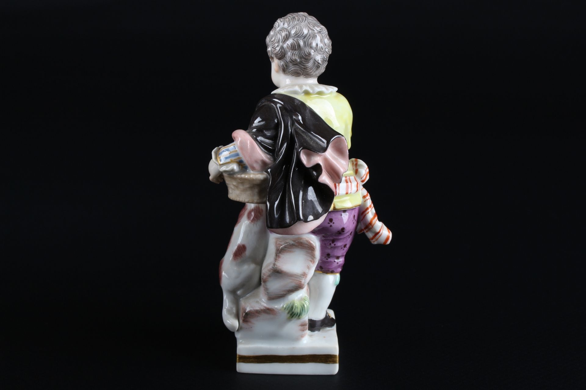 Meissen Gärtnerkind mit Hund, gardeners child with dog, - Image 3 of 7