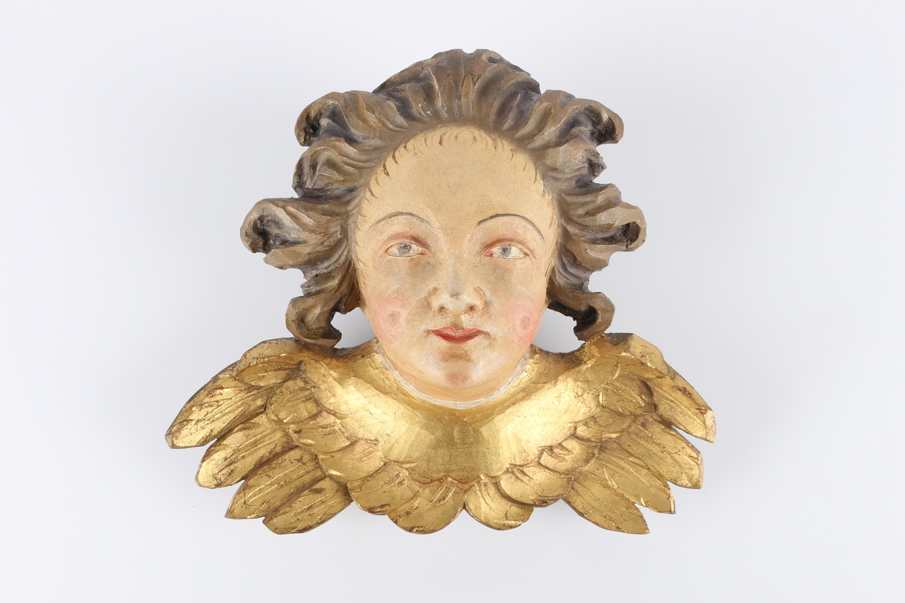 Konvolut von 8 Holz Cherub - Engel im Barockstil, lot of 8 wooden cherubs - angels, - Image 3 of 5