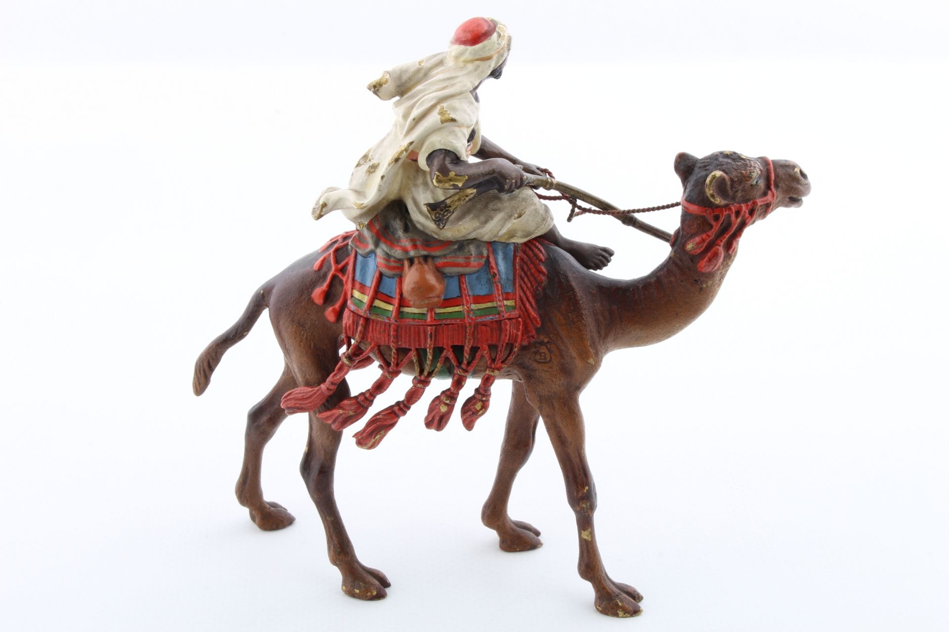 Wiener Bronze Bergmann - Araber auf Kamel, arab on camel, - Image 3 of 6