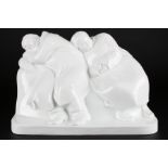 Meissen schlafendes Bauernpaar Ernst Barlach, sleeping farmer couple,