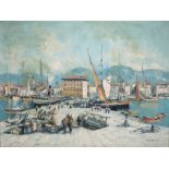 Otto Hellmeier (1908-1996) italienischer Hafen in Triest,