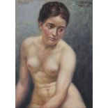 Walter Vormeng (1891-1971) Akt einer jungen Frau von 1923, young nude act,