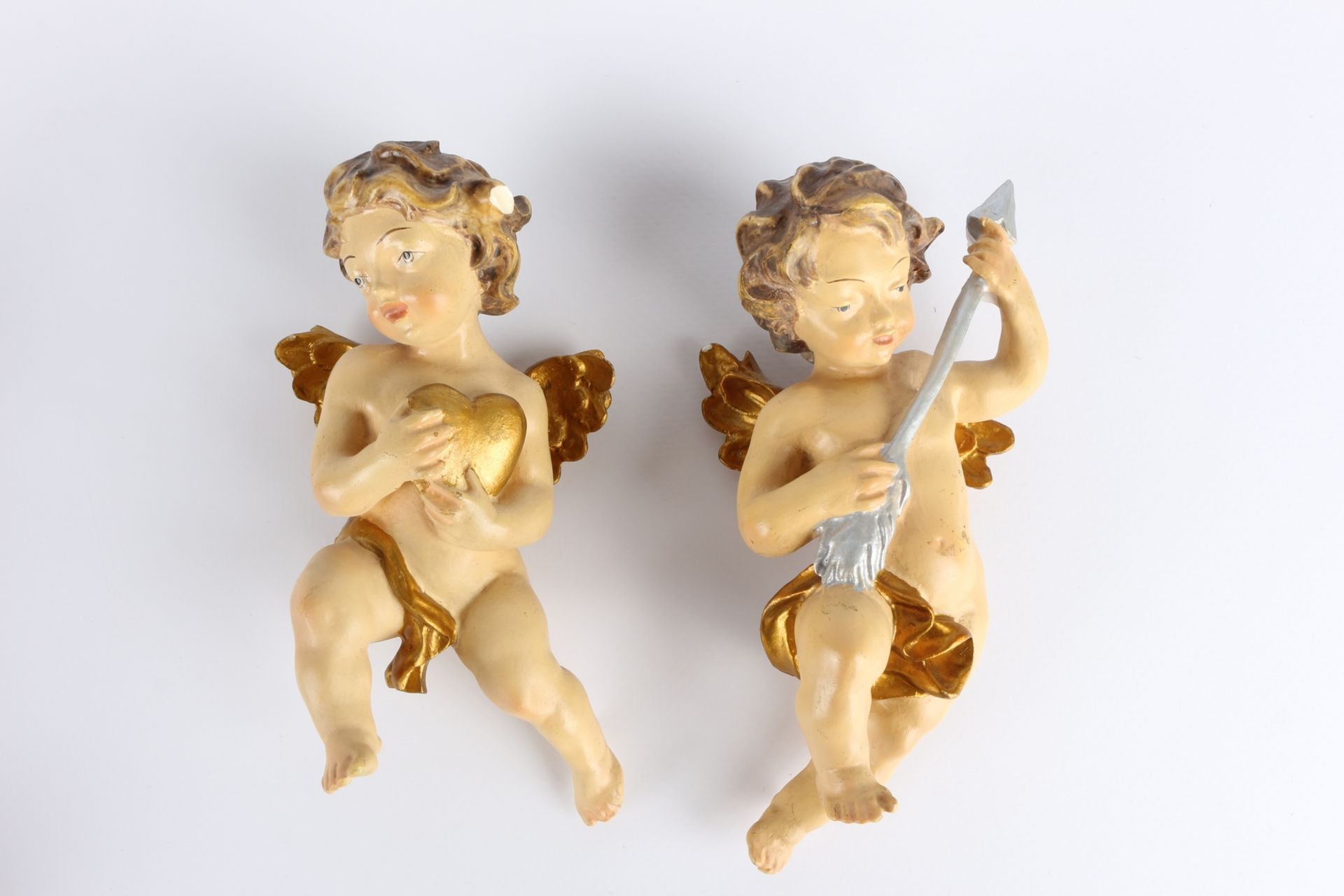 Konvolut von 7 Putten im Barockstil, lot of 7 putti, - Image 3 of 6