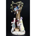 Meissen Figurengruppe Apfelernte, apple harvest group of figures,