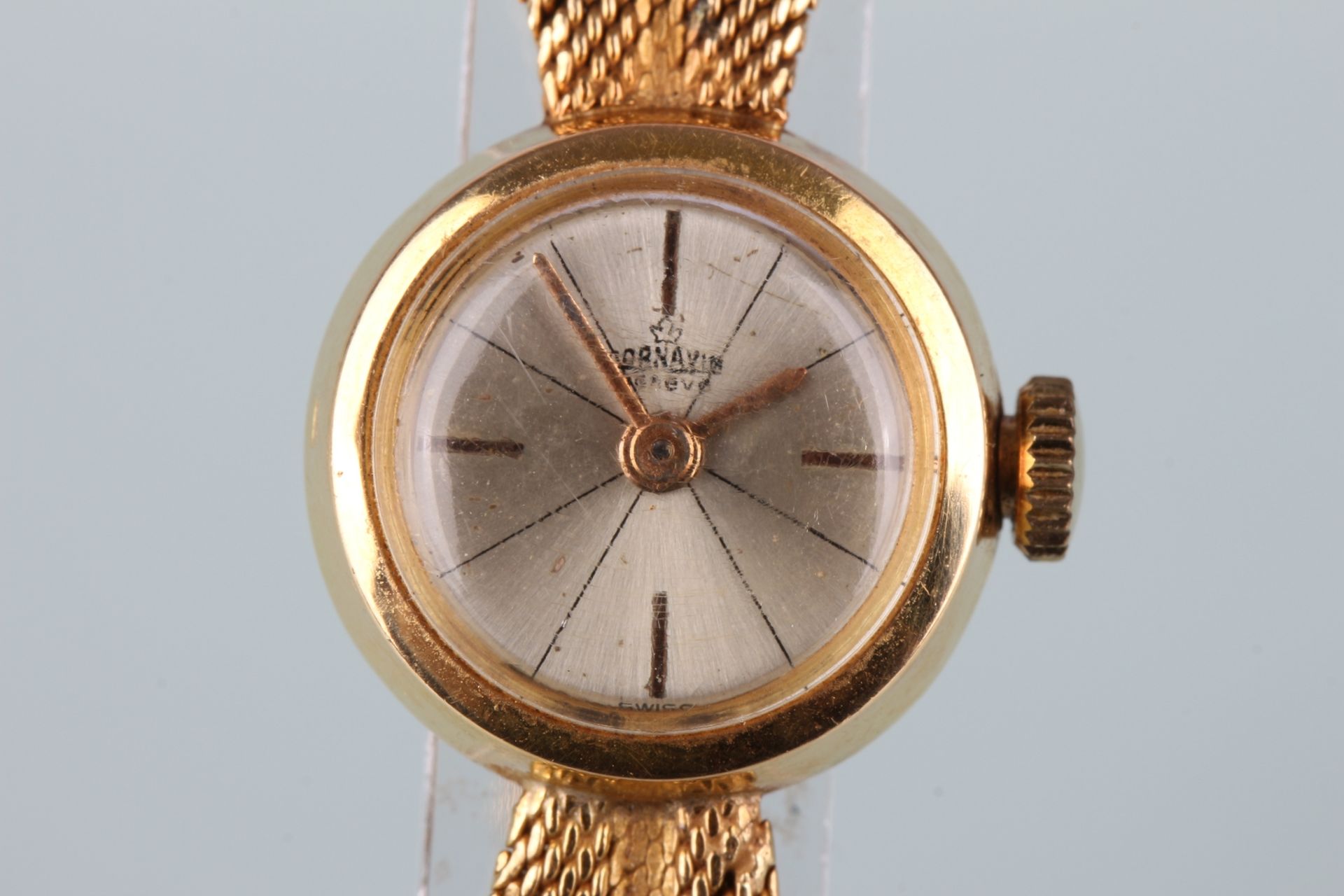 750 Gold Cornavin Geneve Armbanduhr, 18K gold wristwatch, - Bild 2 aus 6
