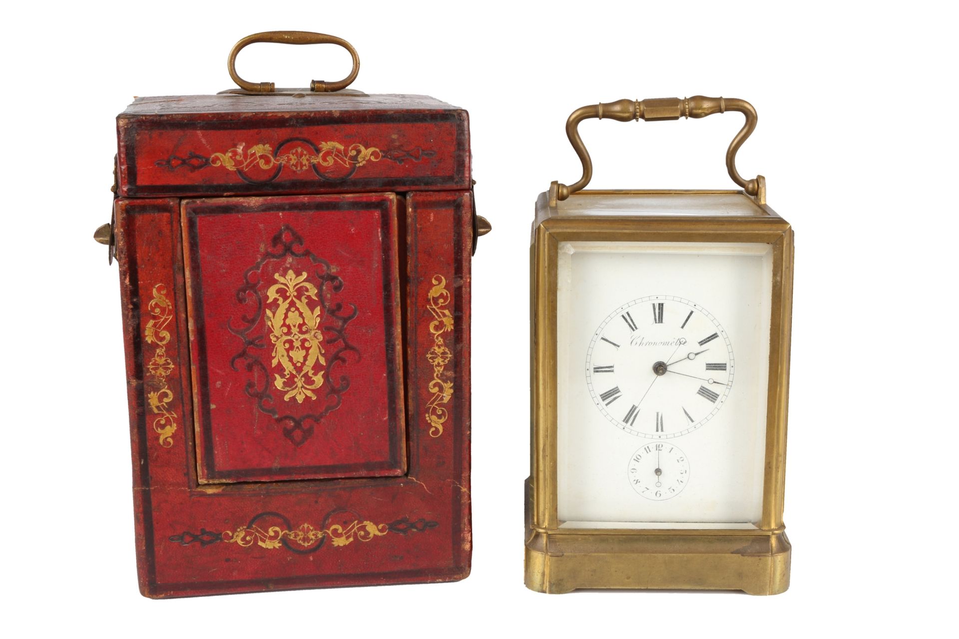 Reiseuhr Chronometer Japy Freres & Cie, french carriage clock,