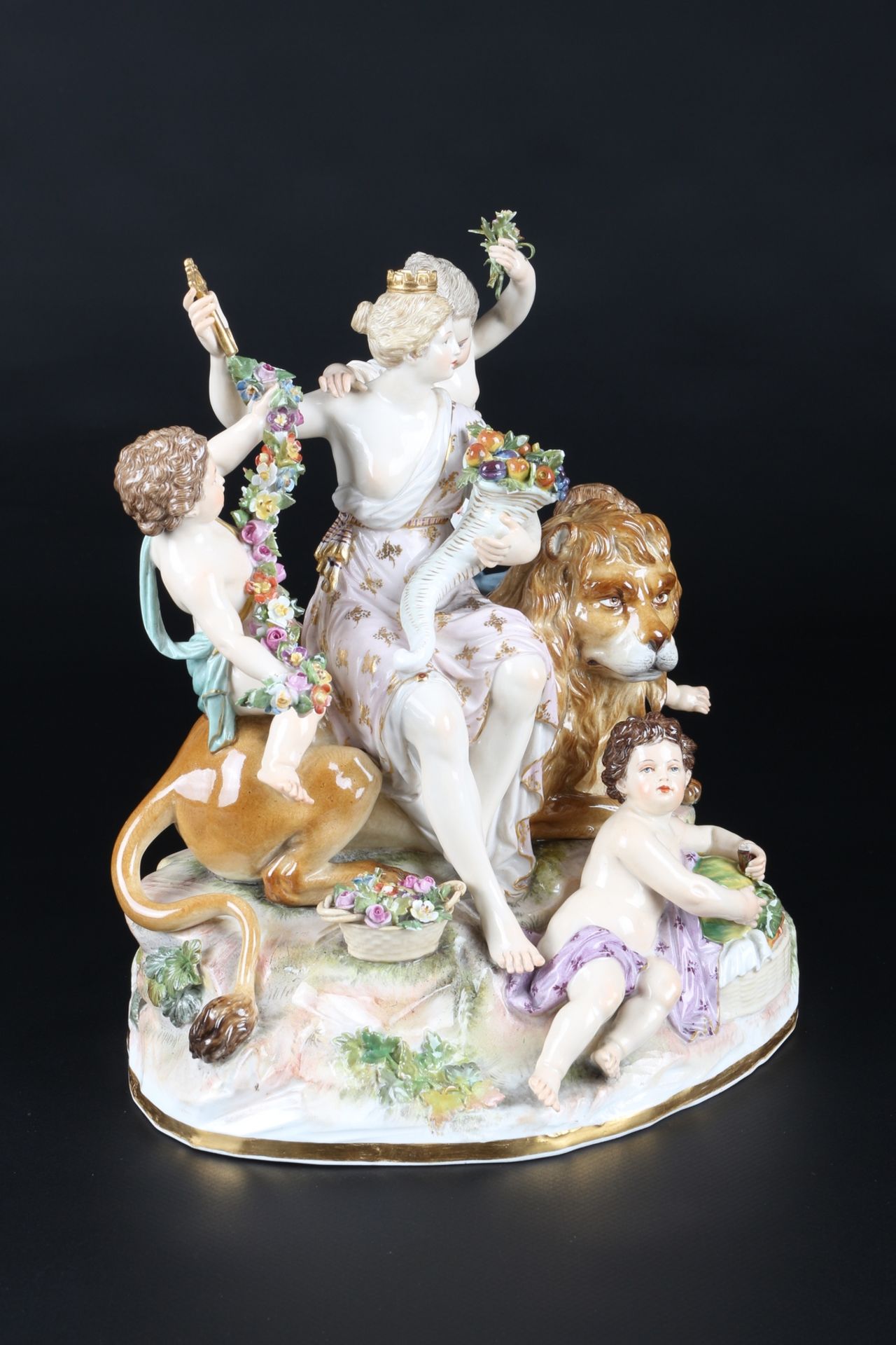 Meissen Figurengruppe Allegorie der Erde, allegory of the earth, - Image 2 of 6