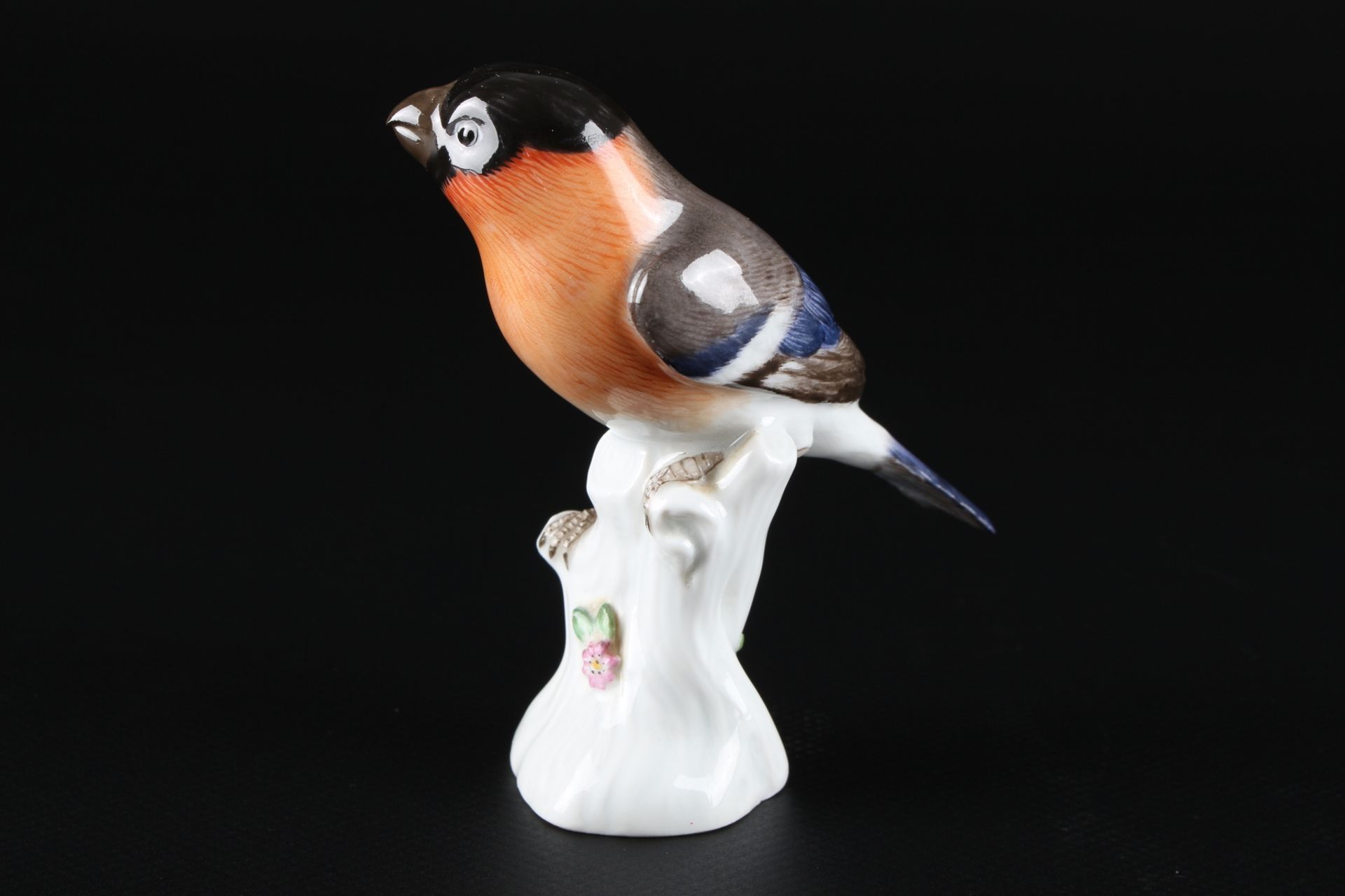 Meissen Blutfink / Gimpel, porcelain bird bullfinch, - Image 3 of 7