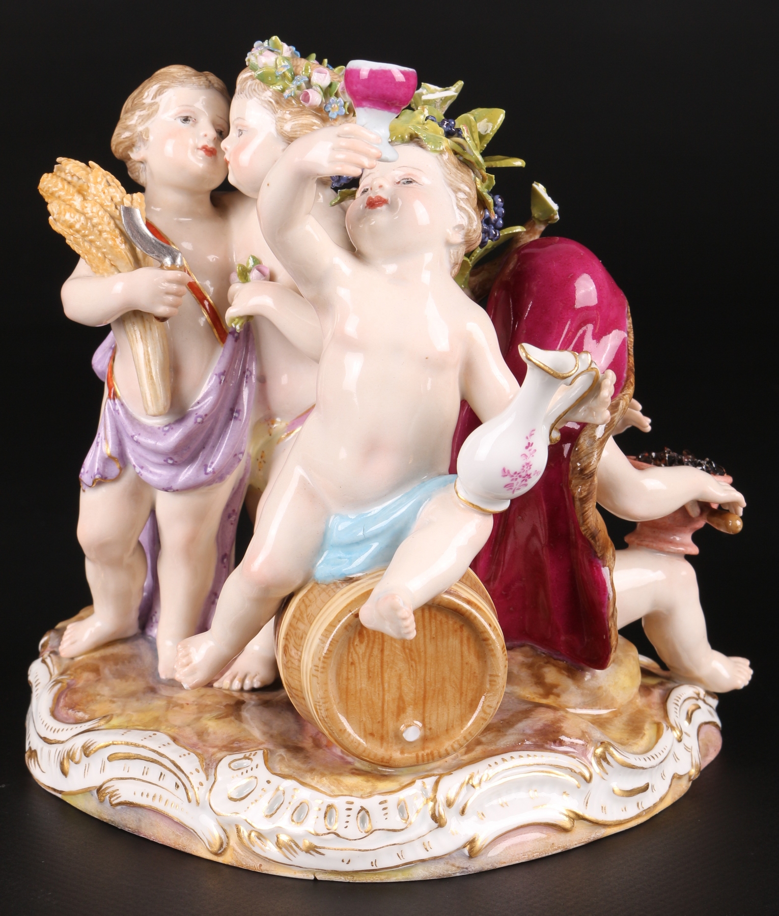 Meissen Figurengruppe Die 4 Jahreszeiten, the four seasons,