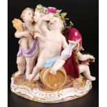 Meissen Figurengruppe Die 4 Jahreszeiten, the four seasons,