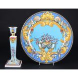 Rosenthal Versace Les Tresors de la Mer Kerzenleuchter und Teller, candlestand and dish,