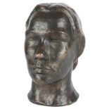 Bronze weilblicher Kopf, bronze female head,