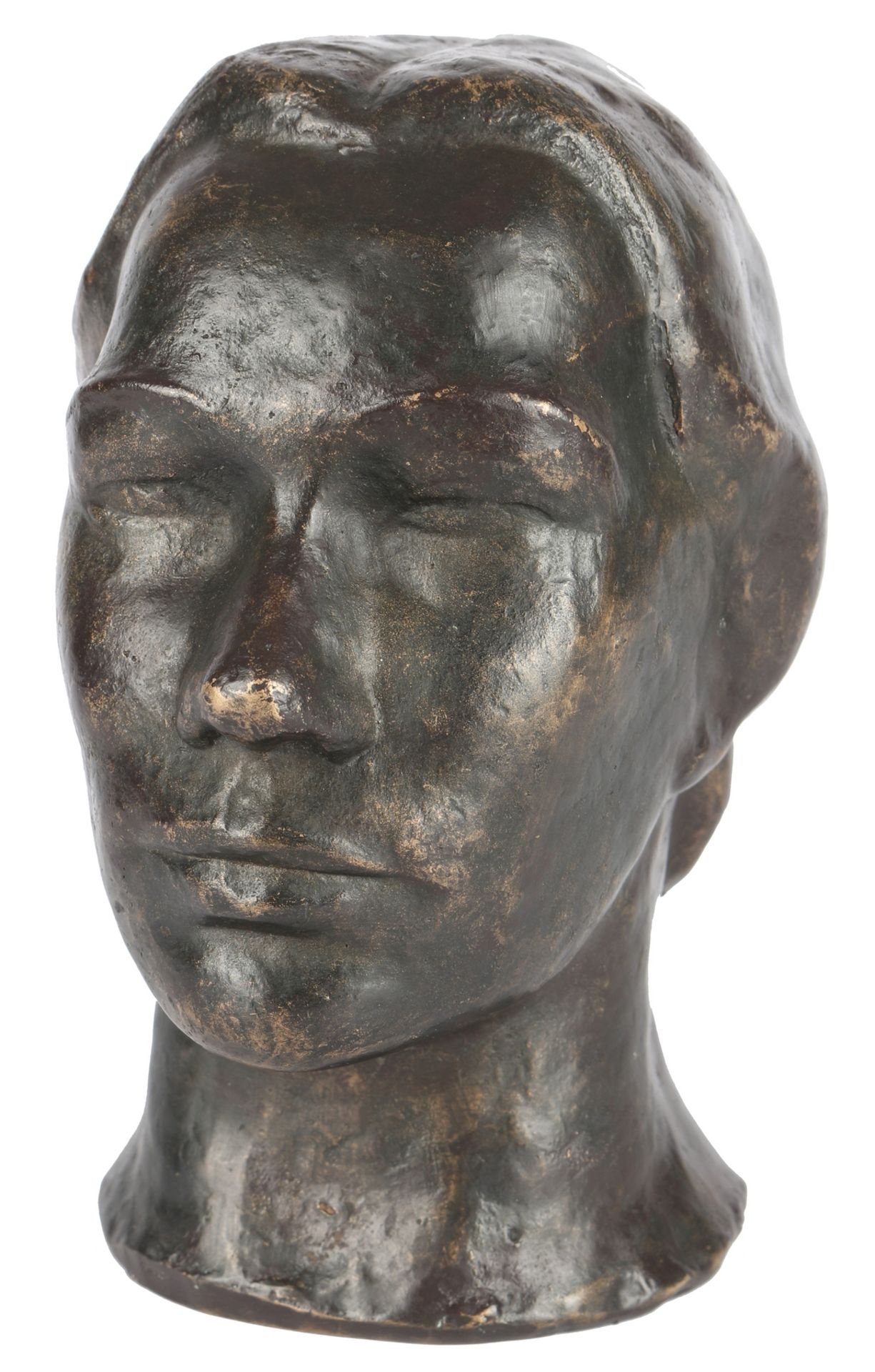 Bronze weilblicher Kopf, bronze female head,
