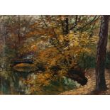 Gerhard Haenisch (*1871) Herbstliche Waldlandschaft,