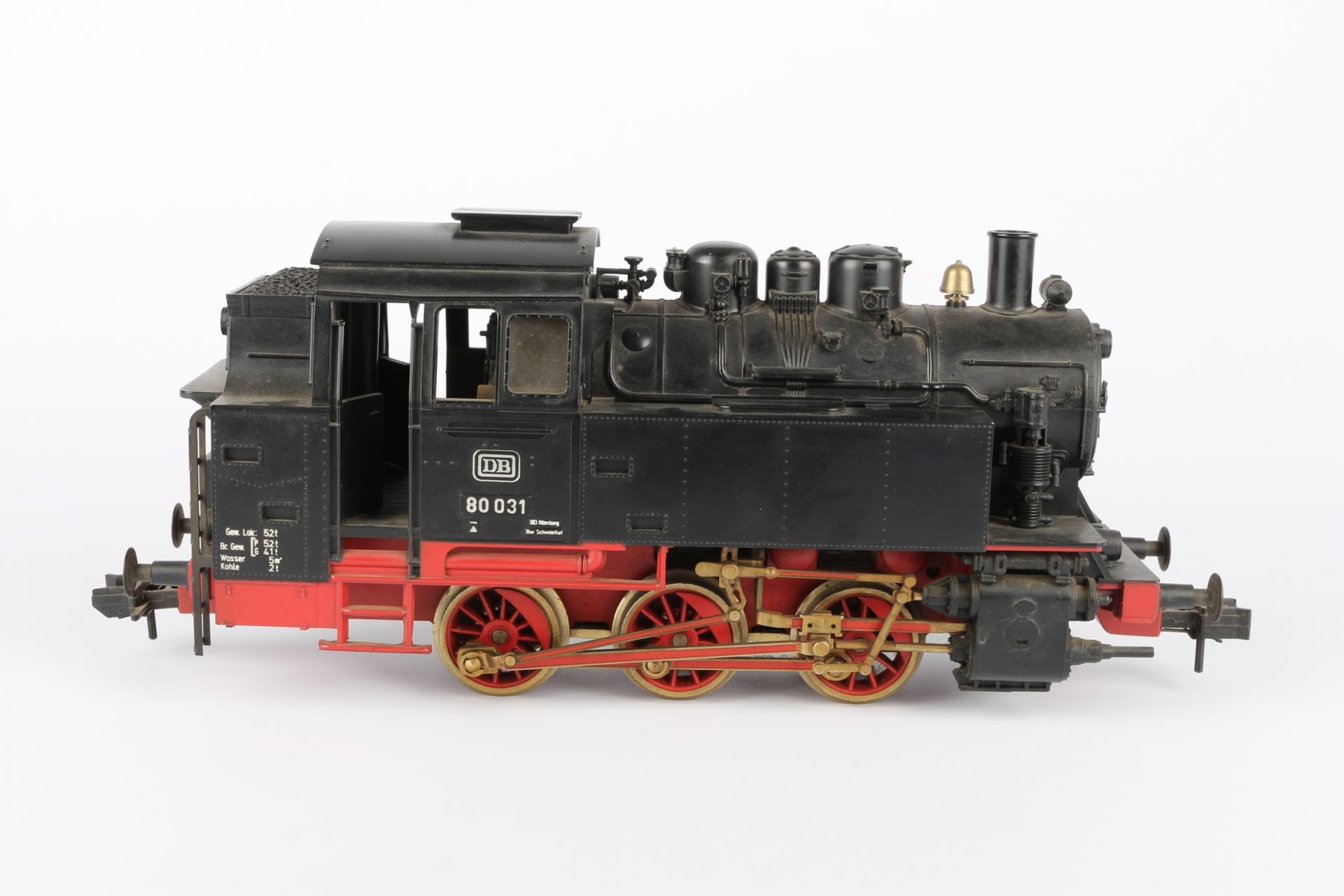 Märklin Spur 1 Dampflok BR 80 031 DB, model railroad steam locomotive, - Image 4 of 6