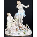 Meissen Allegorien Figurengruppe Tritonenfang, figure group capture of the tritons,