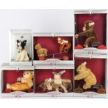 Steiff Konvolut von 6 Stofftieren, Museum-Collection, Steiff stuffed animals,