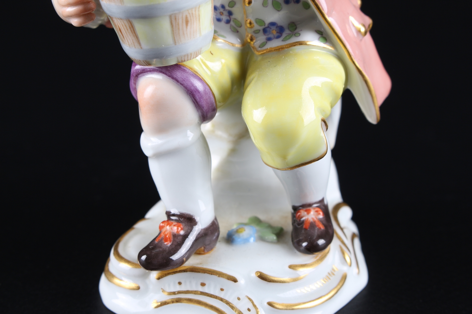 Meissen Gärtnerkind mit Blumentopf, gardeners child with cachepot, - Image 7 of 8