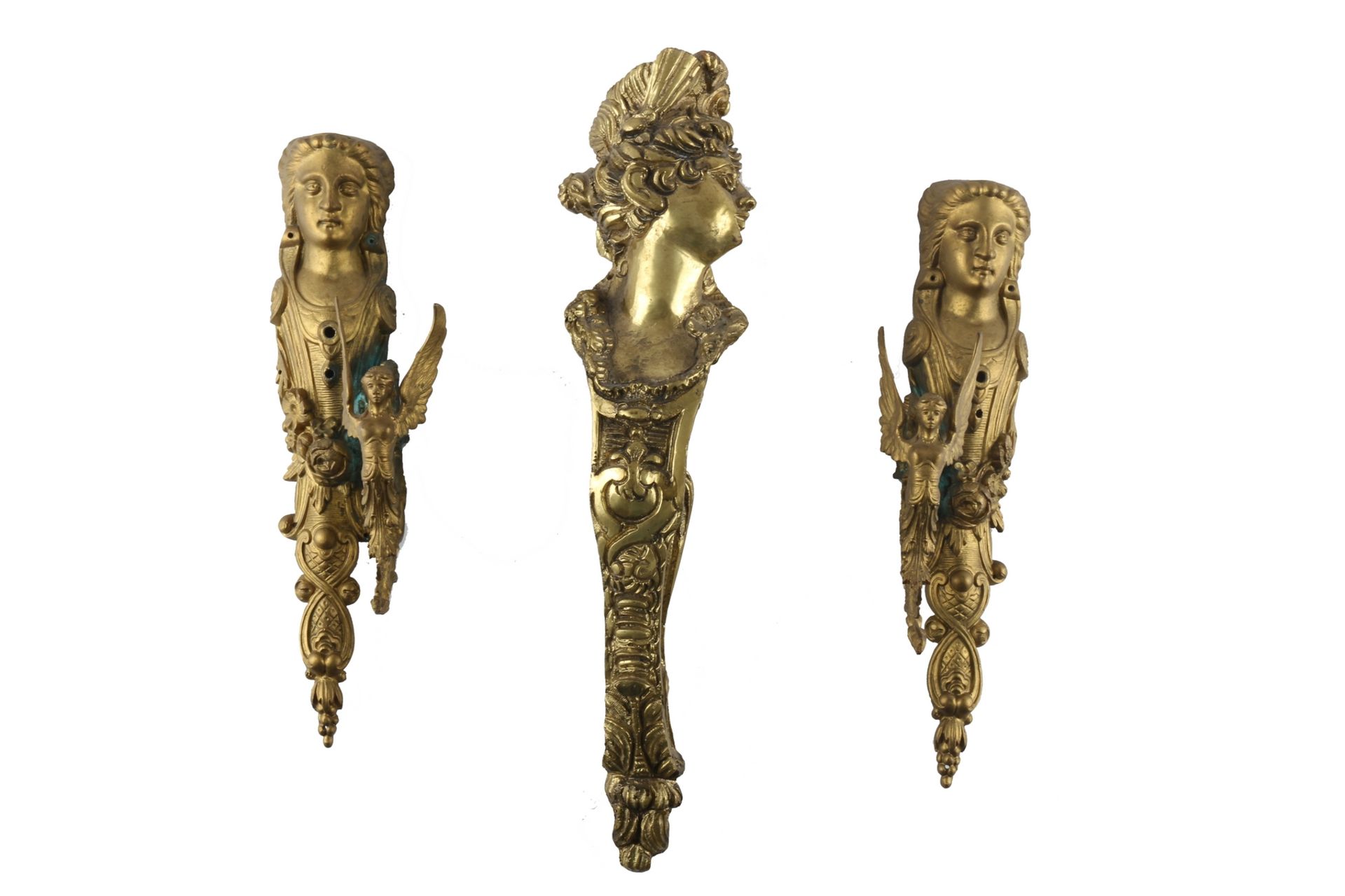 Bronze 3 Zierobjekte, bronze decorative pieces,