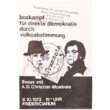 Joseph Beuys (1921-1986) und Abraham David Christian (*1952) Boxkampf für direkte Demokratie,