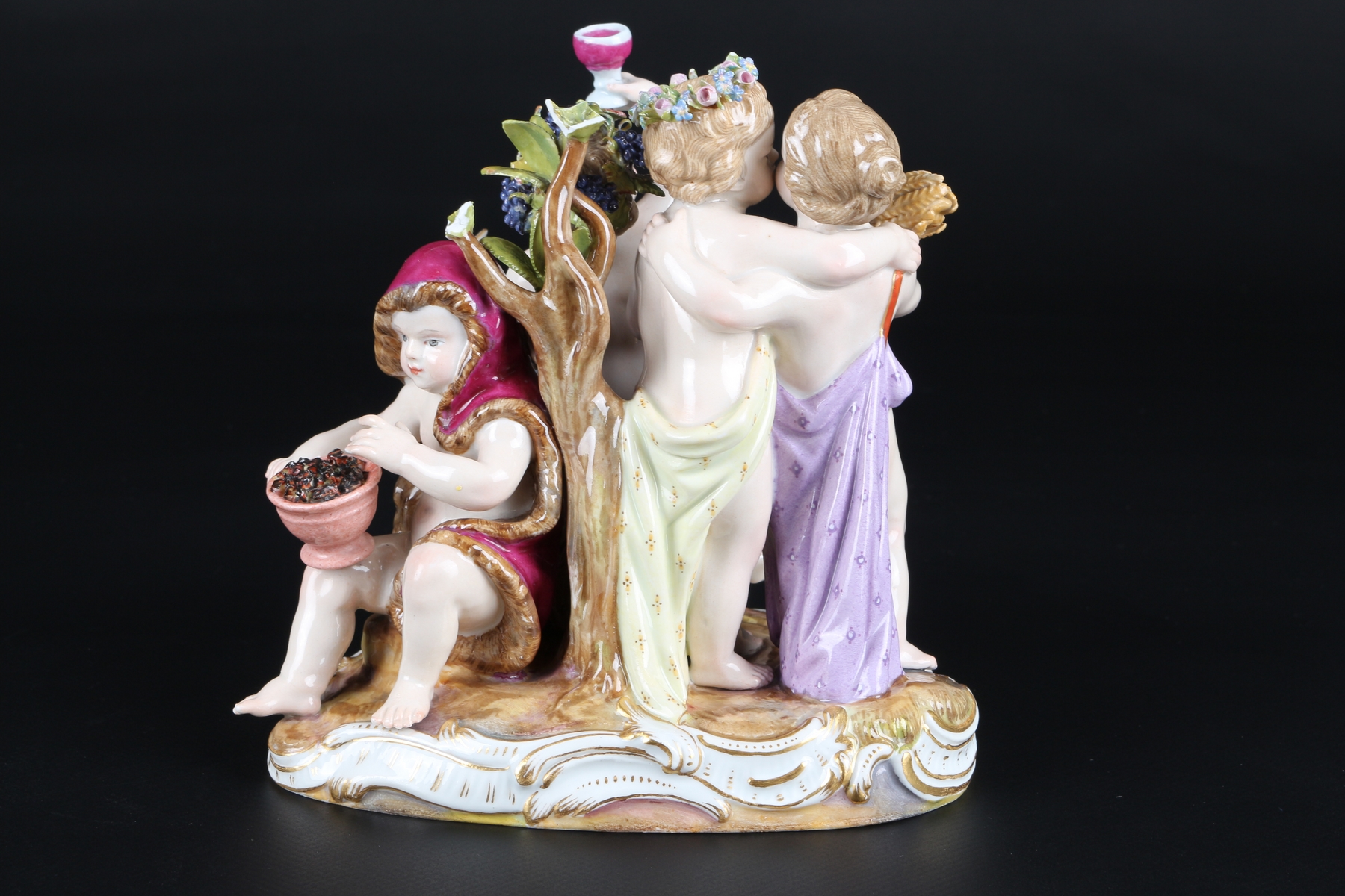 Meissen Figurengruppe Die 4 Jahreszeiten, the four seasons, - Image 4 of 6