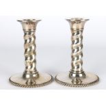 Jakob Grimminger 925 Silber Leuchterpaar, sterling silver pair of candlestands,
