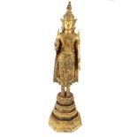Thailand Bronze stehender Bronze Buddha, bronze standing buddha sculpture,