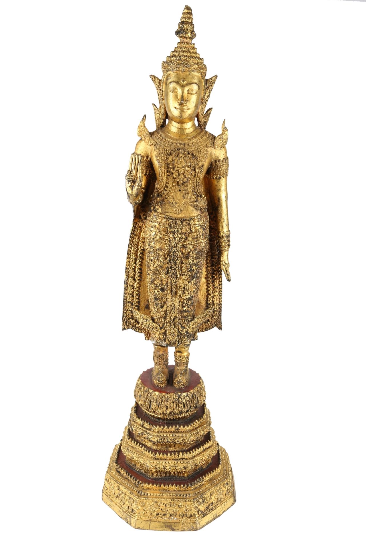 Thailand Bronze stehender Bronze Buddha, bronze standing buddha sculpture,