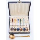 Ela Denmark 925 Silber Satz Kaffeelöffel, sterling silver coffee spoons,