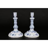 Meissen Zwiebelmuster Leuchterpaar, pair of candlestands,