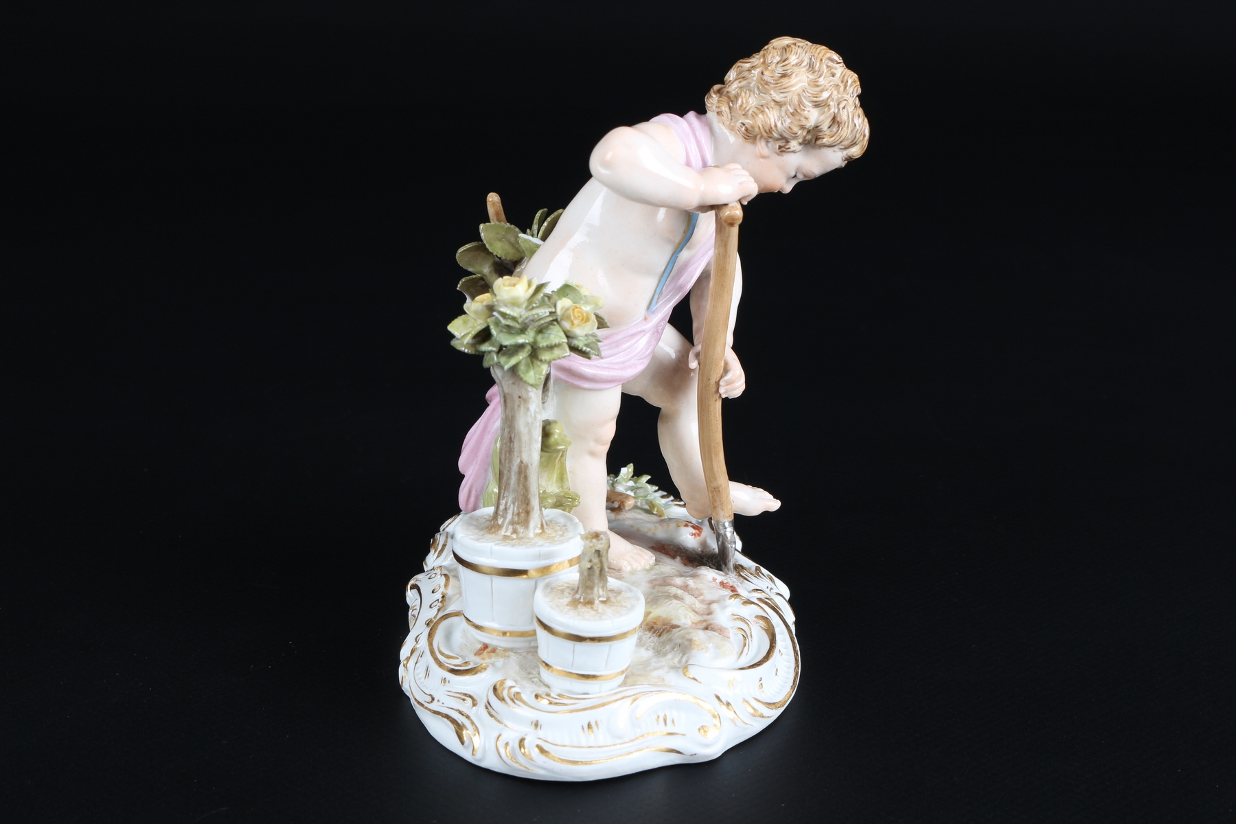 Meissen Allegorie der Erde - Gärtnerputte, allegory of earth gardener cupid, - Image 2 of 6