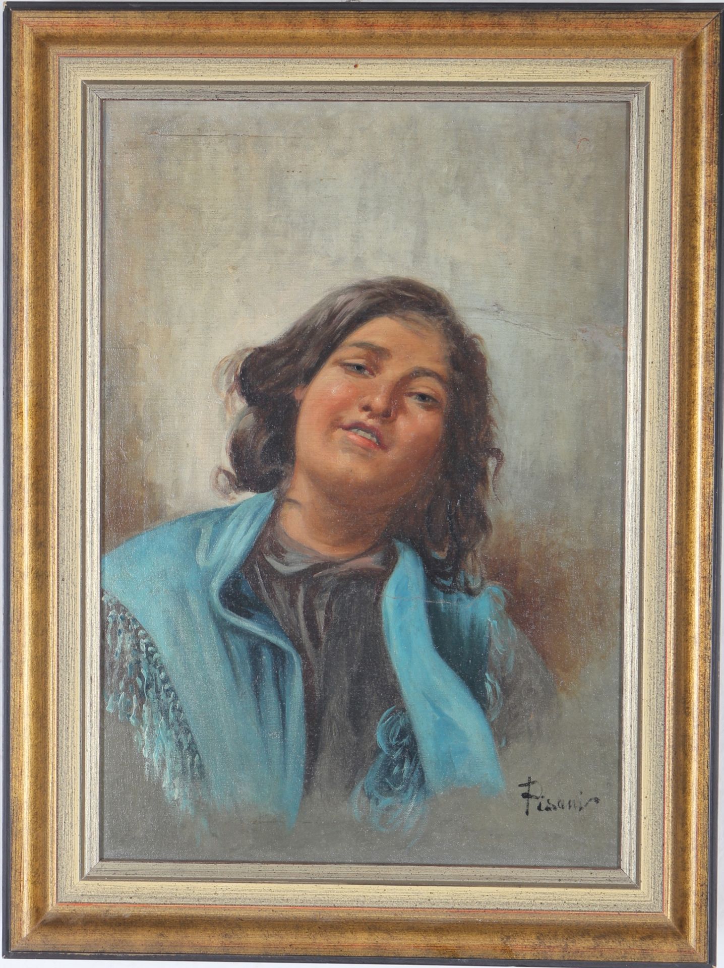 Italienische Schule, Portrait eines Mädchens, wohl Pisani, girls portraiture, - Image 2 of 4