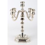 925 Silber großer Prunkleuchter Gebr. Kühn , silver candlestand,