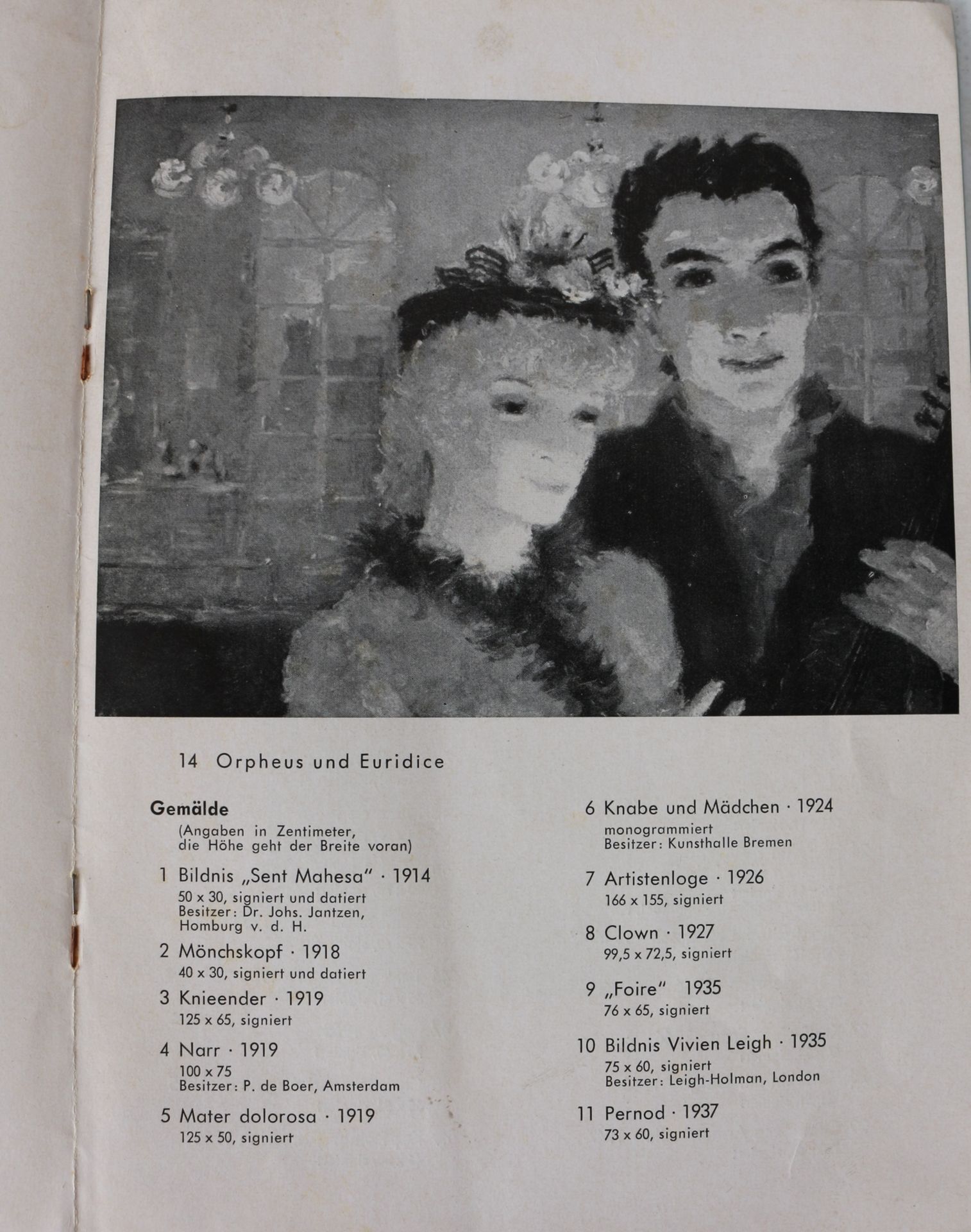 Dietz Edzard (1893-1963) Orpheus und Euridice 1942/43, - Image 6 of 6
