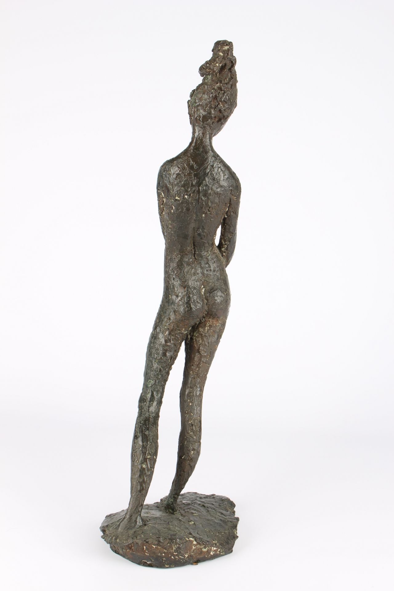 Clemens Pasch (1910-1985) Bronze stehende junge Frau, female nude act, - Image 3 of 7