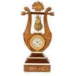 Lyra-Pendule / Kaminuhr, Frankreich 19. Jahrhundert, french lyra mantel clock 19th century,