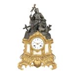 Figuren-Kaminuhr, Frankreich um 1900, french mantel clock ca. 1900,