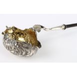 Biedermeier Silber Kelle, art nouveau silver ladle,