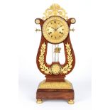 Lyra-Pendule / Kaminuhr, Frankreich um 1820, french lyra mantel clock ca.1820,