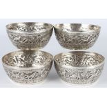 800 Silber 4 Schalen, silver bowls,