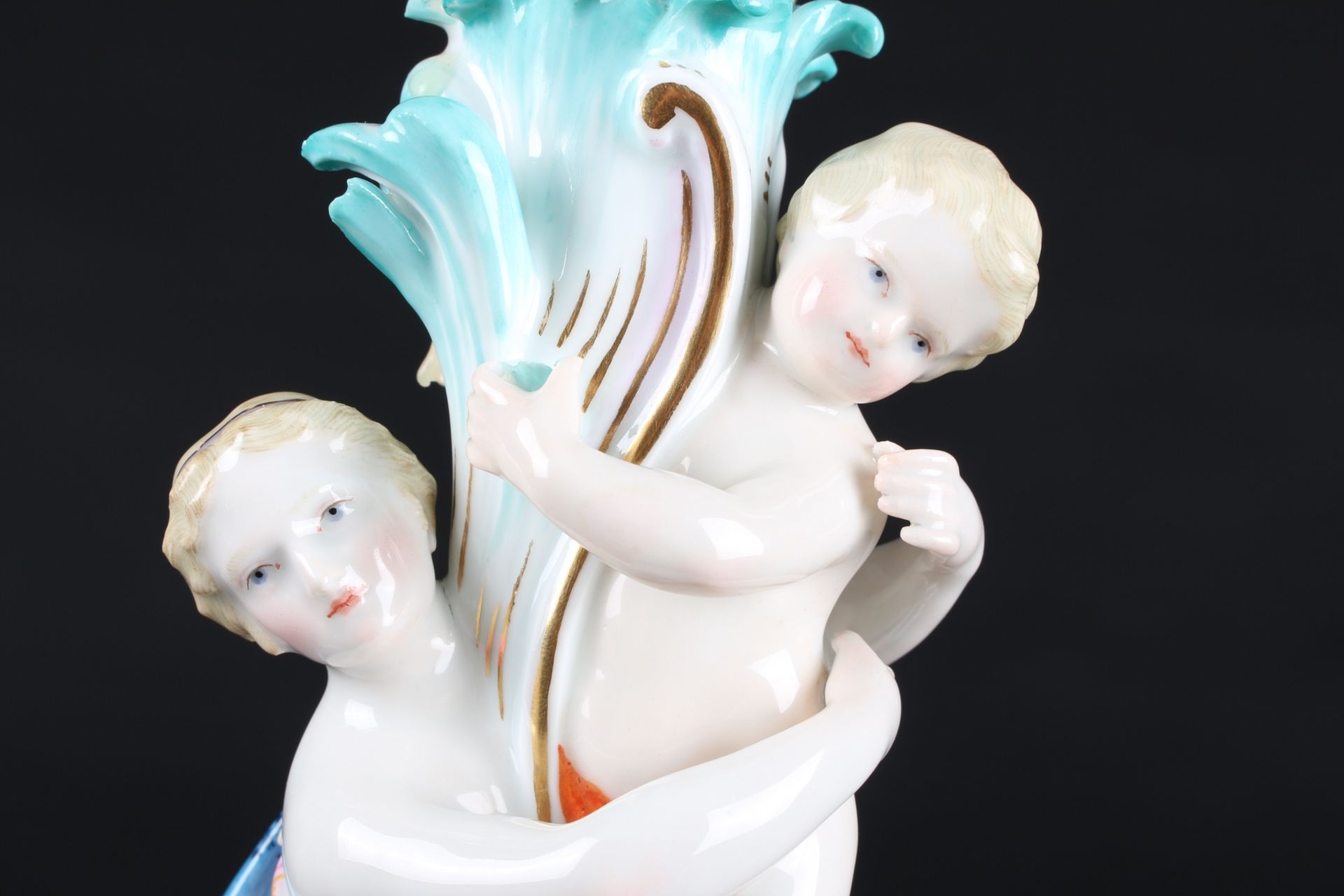 Meissen Figürlicher Leuchter Mutter mit Kind, candlestand mother and child, - Image 5 of 8