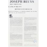 Joseph Beuys (1921-1986) Ausstellungsplakat Documentatie, signiert, exhibition poster,